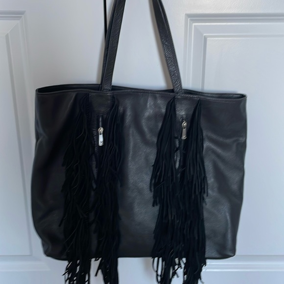 NEW Silpada Black Leather Tote